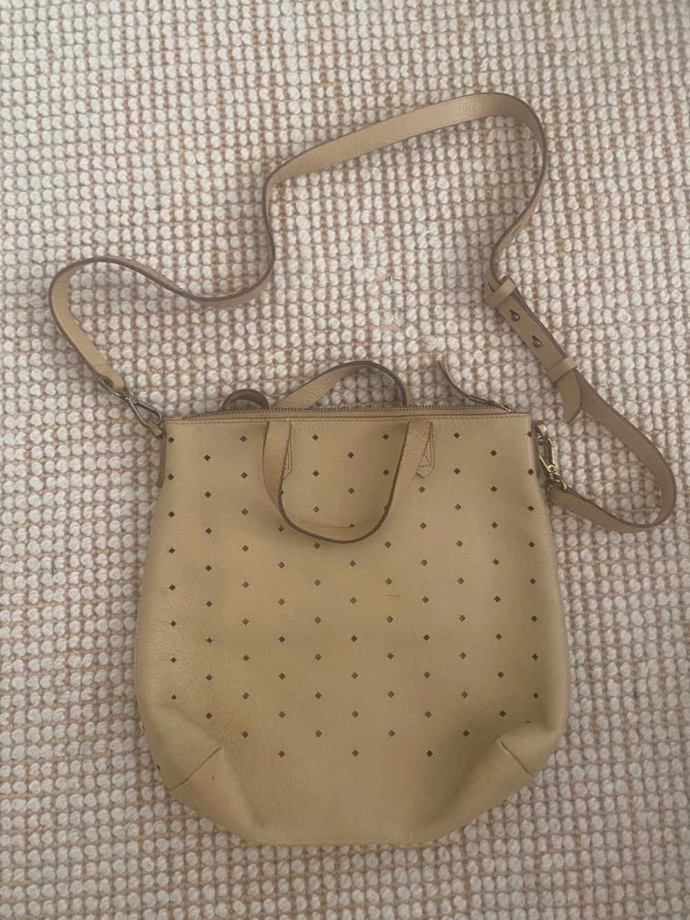 Madewell perforated transport tote